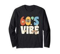 Costume années 60 Vibe années 60 Peace Groovy Hippie 60's Thème Party Manche Longue