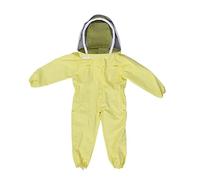 Costume Apiculture Enfant Combinaison Apiculteur avec Voile Protection Jaune Coton Taille 128-136cm M-L pour Visite Rucher École Loisir