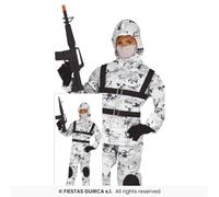 Costume Artic Boy Soldat Commando Deluxe Enfant Fancy Dress 5-12 Ans