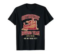 Costume Assorti Amusant de l'équipe d'aviron Odyssey Odysseus T-Shirt Graphique avec Valeur, Homme, Noir, XL