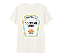 Costume Assorti pour Halloween Ketchup Mayo Sauce Cocktail 2026 T-Shirt Haut de Gamme