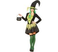 Costume avec Chapeau - Sorcière Verte Taille : XS/S - 36/38 Multicolore G