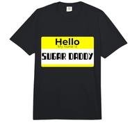 Costume avec Citation Hello My Name is Sugar Daddy sur Sugar Daddy Comfort Colors Adult Heavyweight T-Shirt
