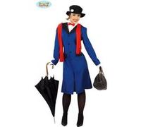 Costume Babysitter Mary Poppins - Bleu - Taille L Bleu G