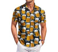 Costume bavarois à manches courtes pour homme, Jaune terrestre., 4XL