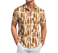 Costume bavarois à manches courtes pour homme, jaune, XXL