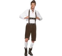 Costume Bavarois Pour Homme Adulte : Marron