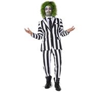 Costume Beetlejuice Homme Suitmeister - Taille: L (Eu 54) Noir