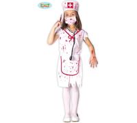 Costume blanc d'infirmière zombie pour fille 10 à 12 ans (142-148 cm)