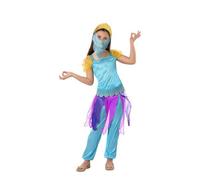 Costume Bleu Princesse Arabe Pour Les Filles (Taille 10-12a) Bleu