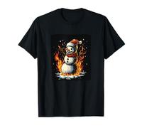 Costume Bonhomme de Neige Gone Wild in Fire and Flames T-Shirt