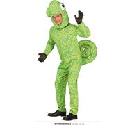 Costume caméléon animalier pour adultes vert