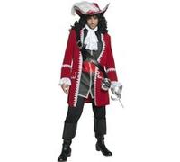 Costume Capitaine Pirate Rouge Luxe Homme - Rouge - M rouge G