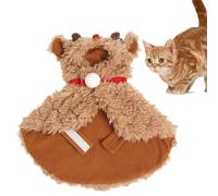 Costume Cerf pour Chien - Manteau Chaud pour Animal de Compagnie - Costume de Noël en Peluche pour Chien,pour Petites Moyennes et Grandes Tailles Accessoire Photo Fêtes Hiver Quotidien