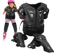 Costume Chest Protector Suit | Kids Riding Gear For Dirt Bike, Skateboard, And Cycling, Youth Protective Gilet with Elbow And Knee Pads, Full Body Protection For Boys
