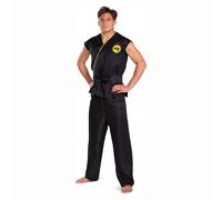 Disguise Costume, Official Cobra Kai Gi for with Black Belt, Adult, Shown, Men's Size Small