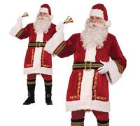 Costume Classique Deluxe Du Père Noël Xmas En Peluche