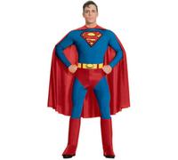 Costume Classique Superman Pour Adultes Licencié Super-Héros Tenue Fantaisie