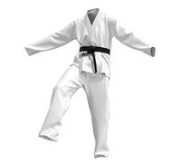 Costume Cob-ra Kai pour femme - T-shirt avec bandeau - Karate Gi - Cosplay - No Mercy, Blanc., M