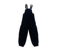 Costume Complet à L'échelle 1/6, Tenue en Tissu, Cosplay, Mini-Pantalon avec Poche, Combinaison Miniature pour Poupée de 30 Cm, Homme, Noir
