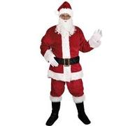 Costume complet adulte homme fourrure en père Noël taille L/XL REF/20081 Avec accessoire rouge et blanc