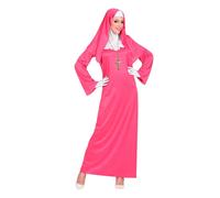 Costume Complet De Religieuse Rose - Taille Xl Multicolore