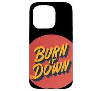 Costume Cool Burn It Down Coque pour iPhone 15 Pro