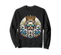 Costume Cool de Poséidon Symbole Grec Trident Sweatshirt