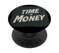 Costume Cool Time is Money Statement PopSockets PopGrip Adhésif
