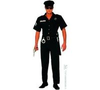 Déguisement Policier Homme - WIDMANN - Taille L - Bleu - 100% polyester