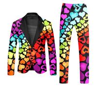 Costume Couleur Unie Costumes Grande Taille Blazers Oversize Ensembles Cérémonie Mariage Vestes Blazer Formel Un Bouton pour Réunion Affaires