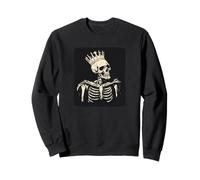 Costume couronné et osseux pour un trône méchant Sweatshirt