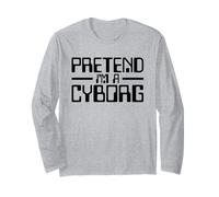 Costume Cyborg Pretend I 'M A Cyborg Robot Android Halloween Manche Longue