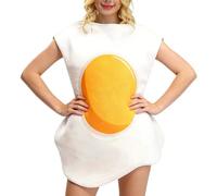 Costume D’Halloween Alimentaire | Oeuf Poché Au Bacon Cosplay | Tenues De Jeu De Rôle Alimentaire - Pour Les Créateurs De Contenu Sur Les Réseaux Sociaux Scène D'Halloween | Spectacles Activités De Je