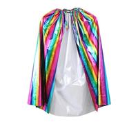 Costume da Principessa per Bambini con Mantello e Vestito, Abito da Festa per Halloween e Carnevale, Morbido Tessuto in Poliestere, Adatto a Bambine e Bambini 2-10 Anni (Multicolour, 2-10 Years)