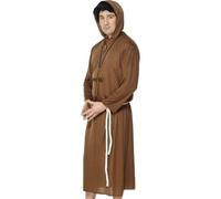 Smiffy's – Costume de moine – marron avec capuche et ceinture – Taille L