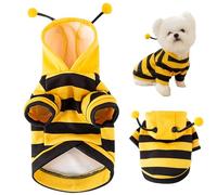 Costume d'abeille de Chien Mignon ＆ Costume de Chien Bumble Bumble avec Une Bague D Taille XL Sweat à Capuche Doux Winter Keep Pet Tabs Charm pour Un Petit Cosplay, Noël, Halloween
