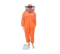 Costume d'abeille de qualité professionnelle, tissu en coton à Air 3D, vêtements de protection complets for culteur, équipement(Round Hat Orange,XX-Large)