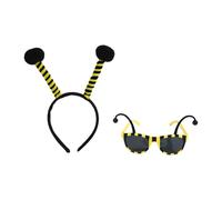 Costume d'abeilles pour adultes et filles - 3 pièces - Accessoires de fête d'Halloween - Cadeaux d'Halloween - Costume de fête