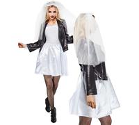 Costume D'Adulte Tiffany Mariée De Chucky Tenue Femme Robe Fantaisie Halloween
