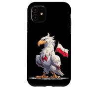 Costume d'aigle Blanc aux Couleurs polonaises pour Les Amateurs de Pologne Coque pour iPhone 11