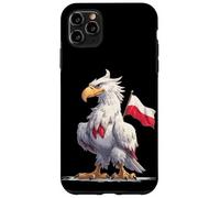 Costume d'aigle Blanc aux Couleurs polonaises pour Les Amateurs de Pologne Coque pour iPhone 11 Pro Max