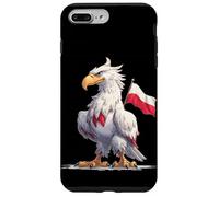 Costume d'aigle Blanc aux Couleurs polonaises pour Les Amateurs de Pologne Coque pour iPhone 7 Plus/8 Plus