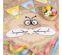 Costume D'ailes D'abeille - Ensemble De Fée Réglable, Accessoires De Robe Papillon, Équipement De Performance En Maille Pailletée, Tenue De Cosplay À Sangle Élastique, Accessoires Légers Pour Vêtement