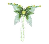 Costume d'ailes de fée - 70 x 48 cm, costume de fée pour femme, accessoires de fête de festival, ensemble de cosplay avec motif décoratif et finition scintillante | Noël, Halloween, fierté, jardin