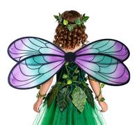 Costume d'ailes de fée de libellule - Costume de cosplay élastique, créatif, confortable, pour filles, comme si vous voulez des ailes de fée pour les fêtes de Noël, mascarade, photographie, spectacle