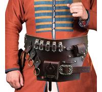 Costume d'alchimiste, Ceinture de bouteille confortable et de potion, Ceinture corset de chevalier médiéval de style avec taille réglable, pochette de ceinture pour spectacle sur scène, fête cosplay H