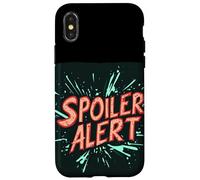 Costume d'alerte Spoiler Amusant pour garçons et Filles Coque pour iPhone X/XS