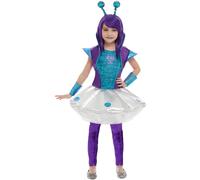 Costume D'Alien Pour Adultes, Femmes Et Enfants, Tenue De Fête De L'Espace