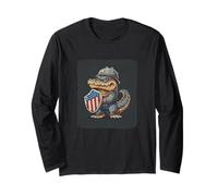 Costume d'alligator avec Champ de Bataille Shied pour Un Look Cool américain Manche Longue